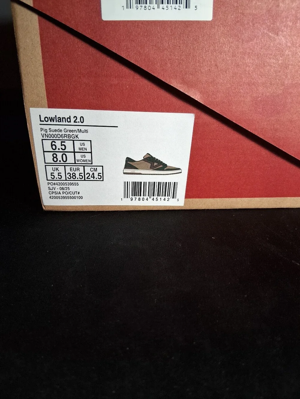 ​NEW Vans Lowland 2.0 Olive Green / Beige - Size 8 Women / 6.5 Men (24.5 cm)